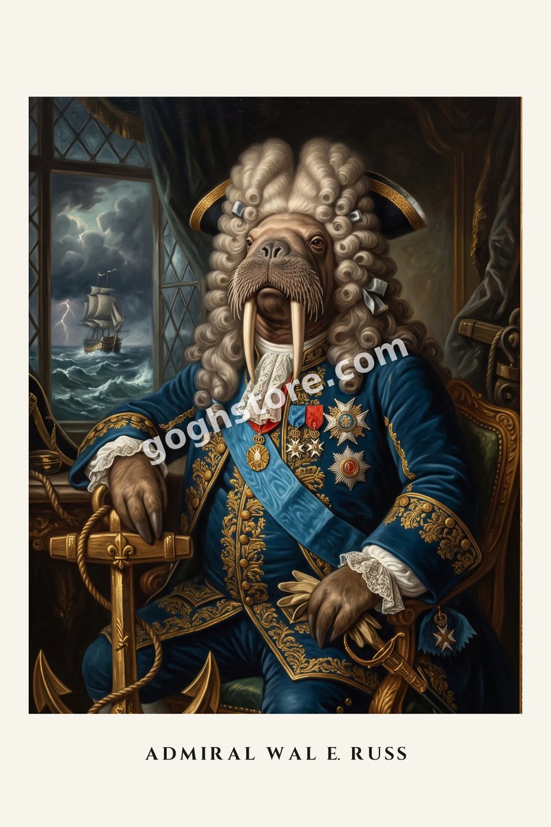 Admiral Wal E. Russ — Thirty years at sea. Never once needed the boat.