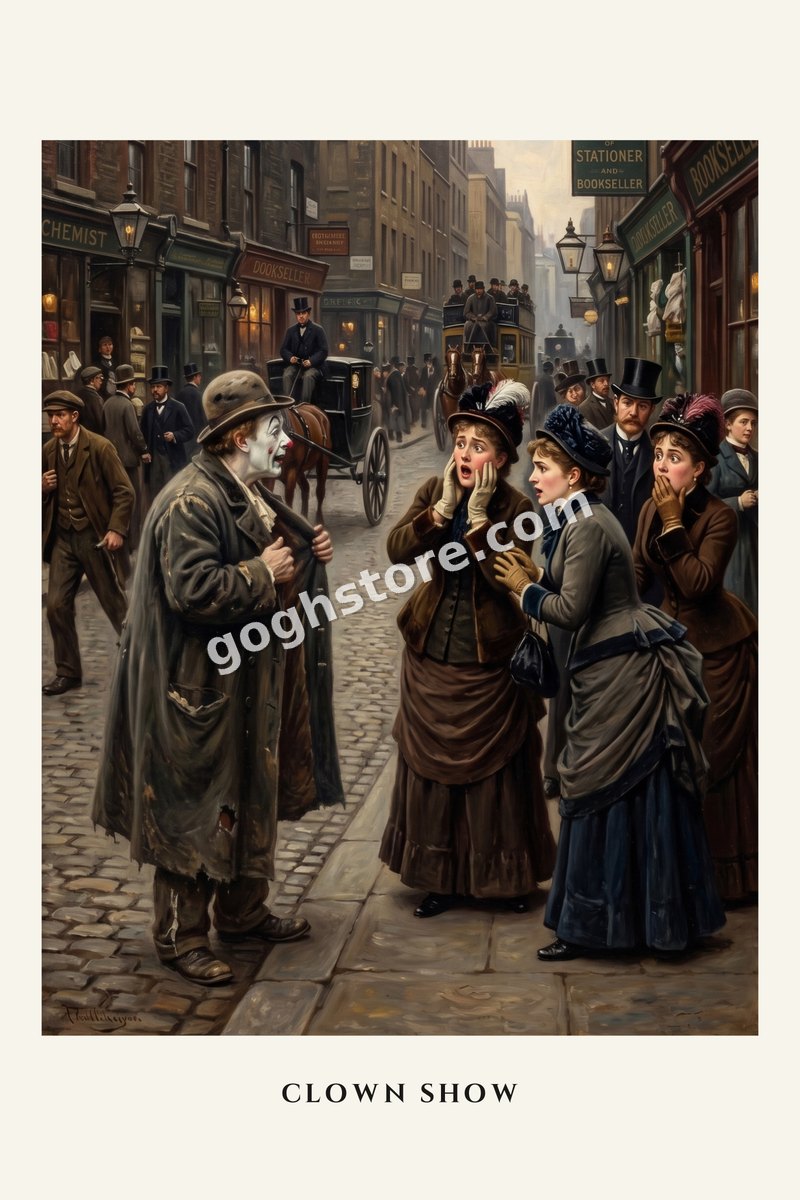 Clown Show — A clown in a crowd of respectable people. Somebody fetch a constable.