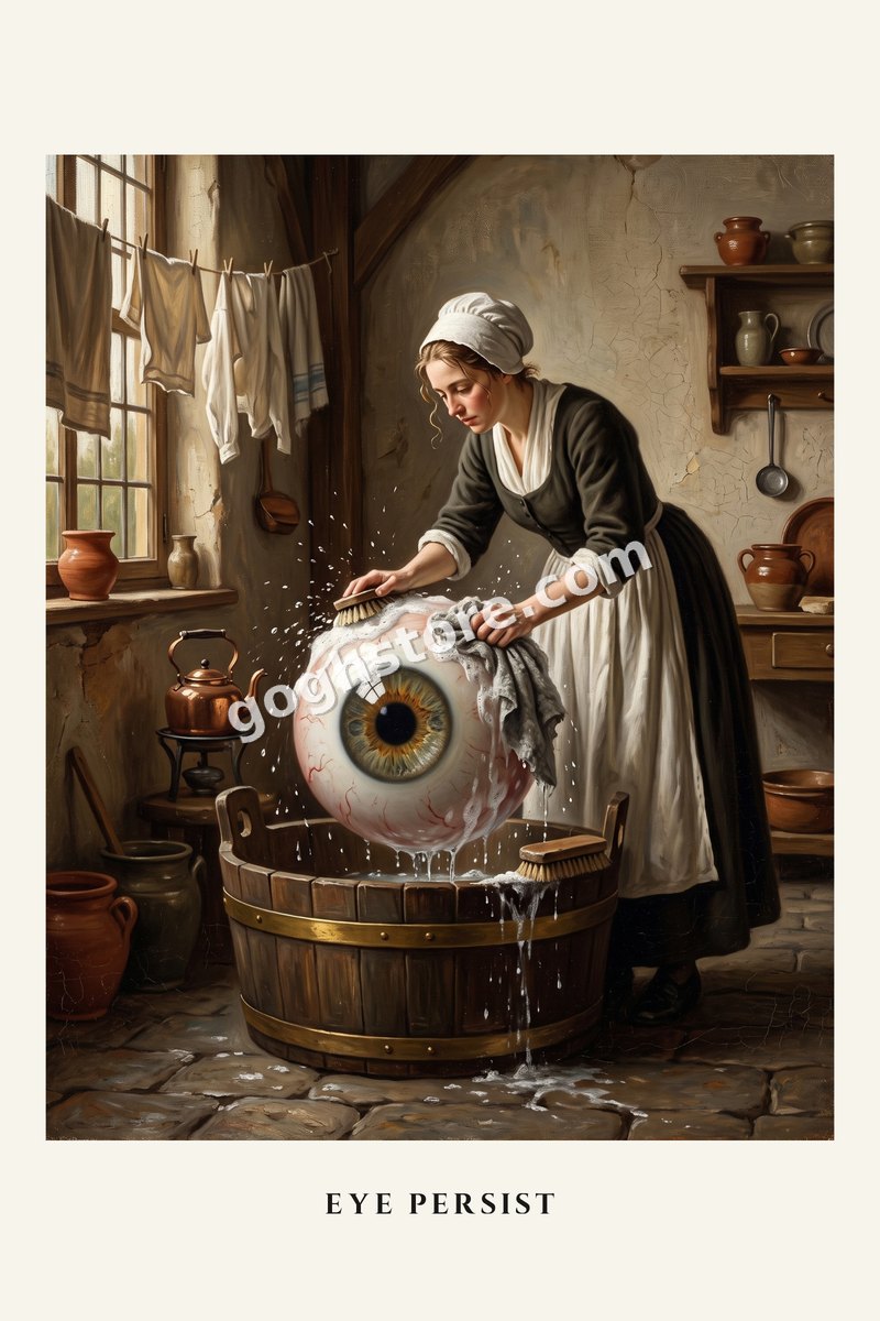 Eye Persist — The eye needed washing. She did not ask why.