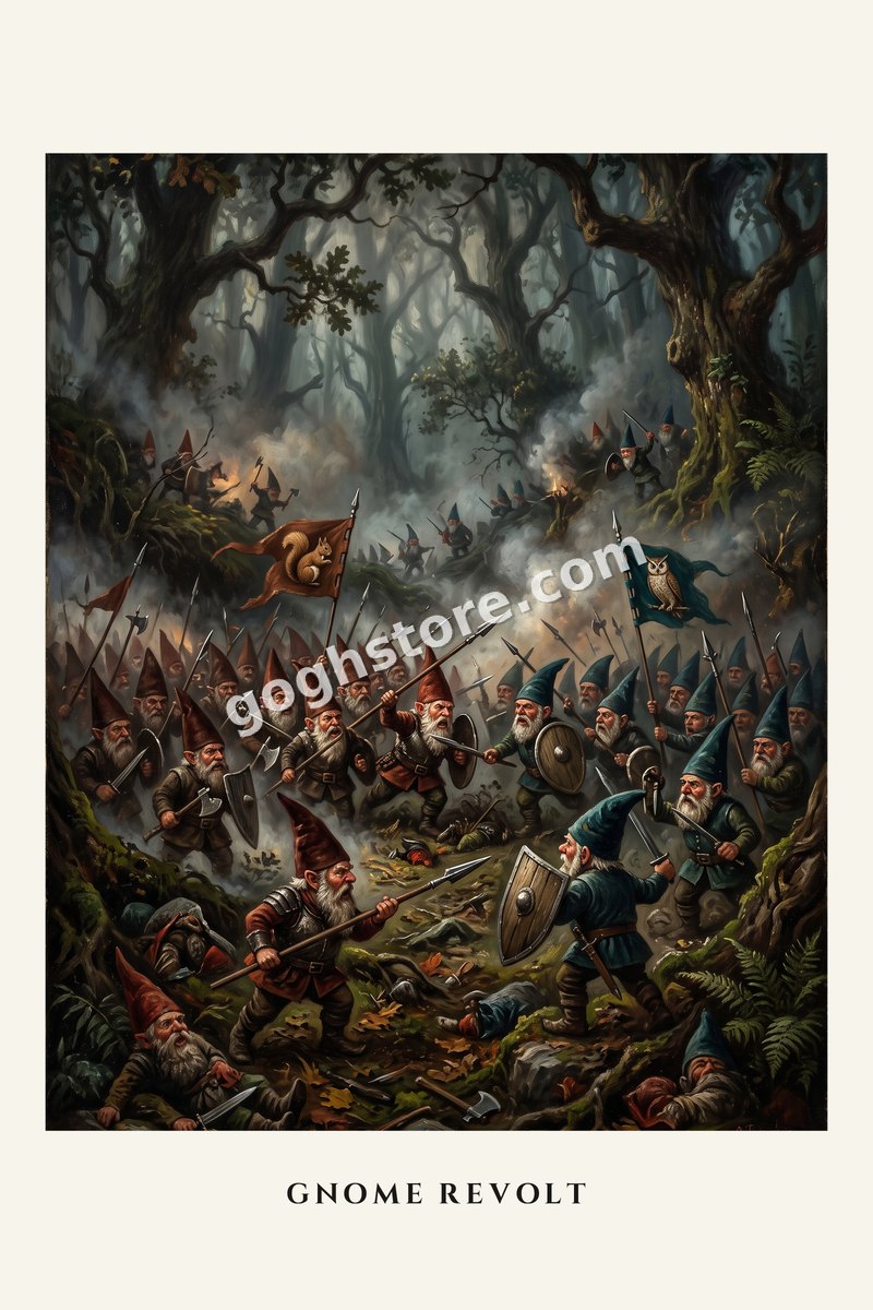 Gnome Revolt — They have been standing in your flowerbed for years. They have been counting.