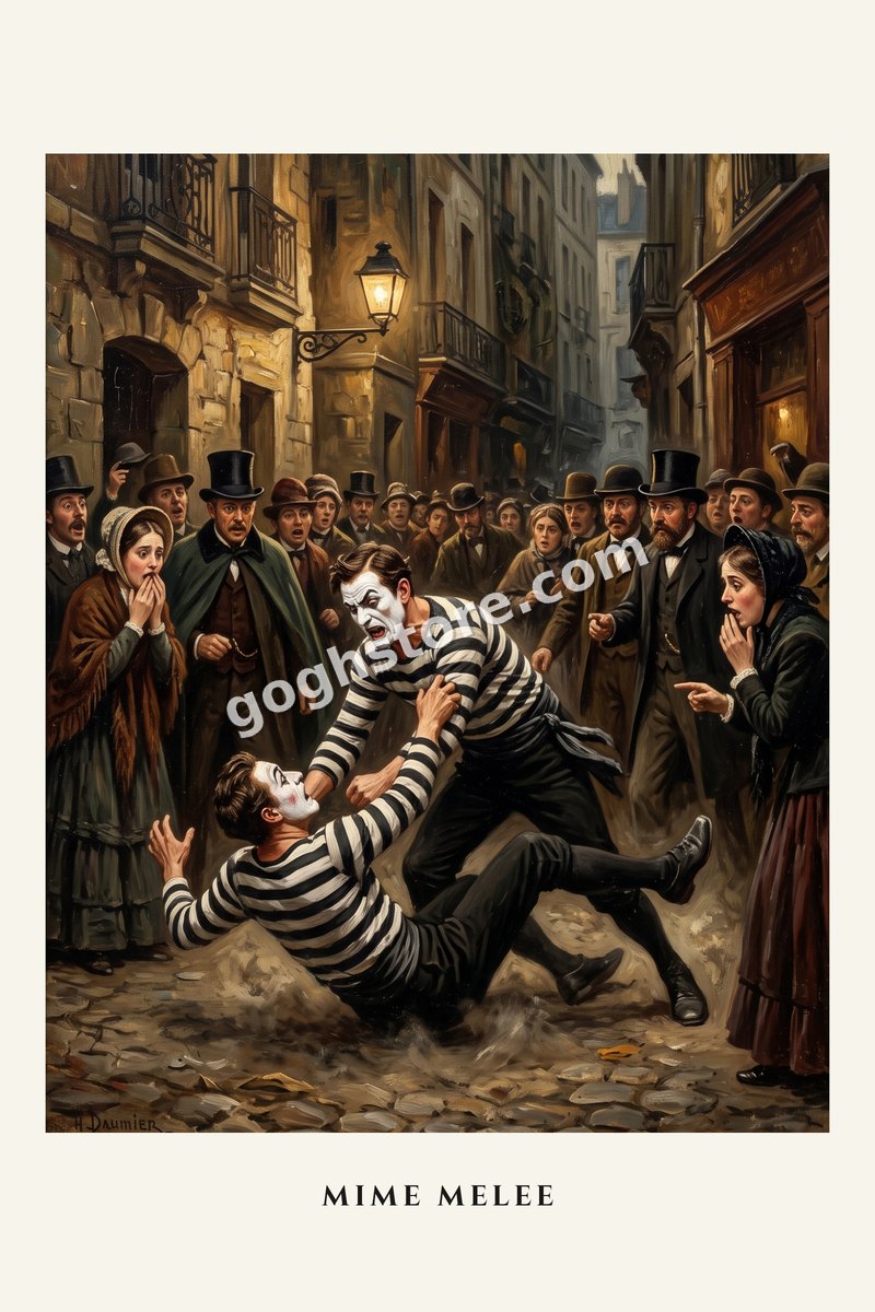 Mime Melee — A silent disagreement, loudly resolved.