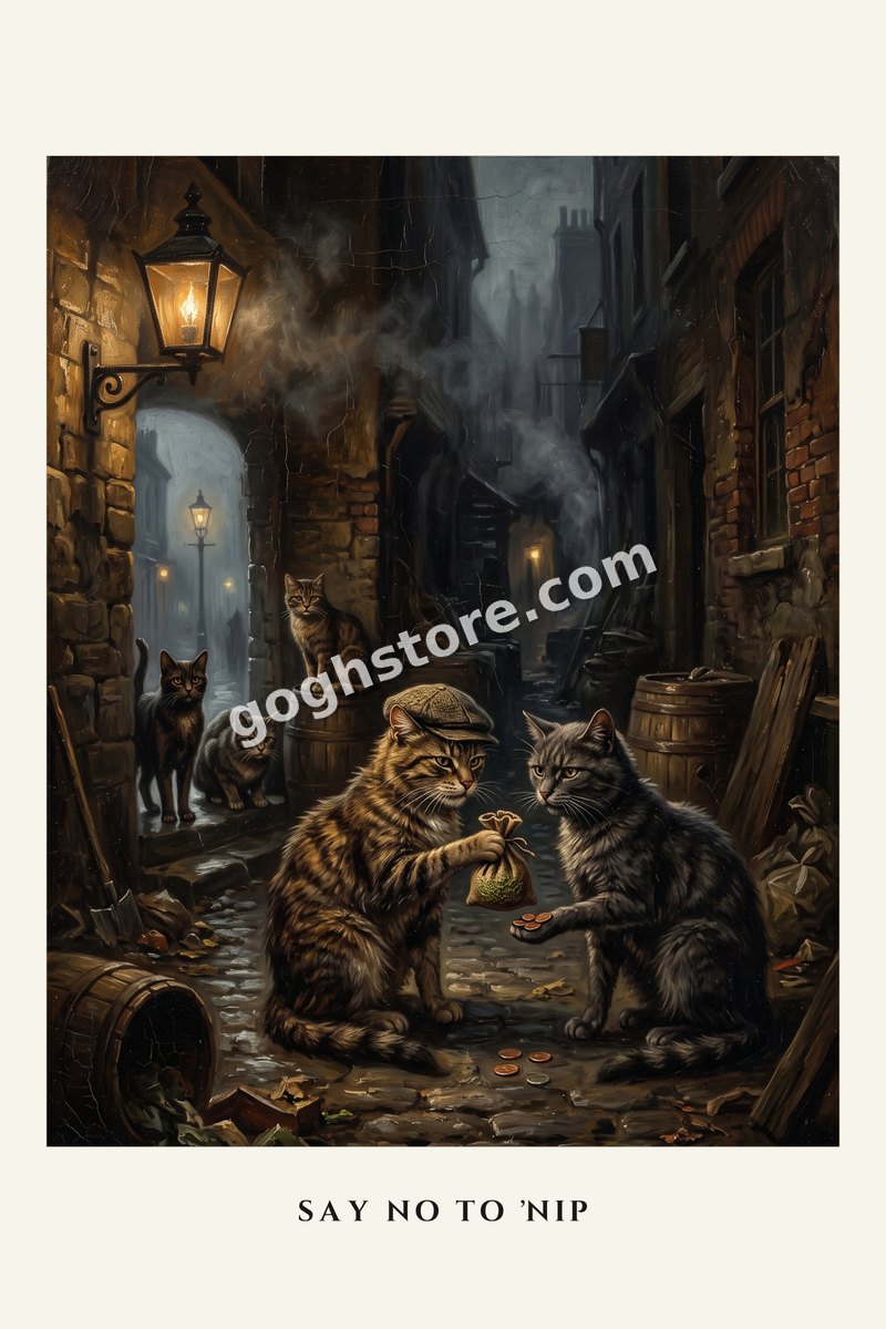 Say No to 'Nip — A back-alley transaction. The merchandise is green and extremely legal.