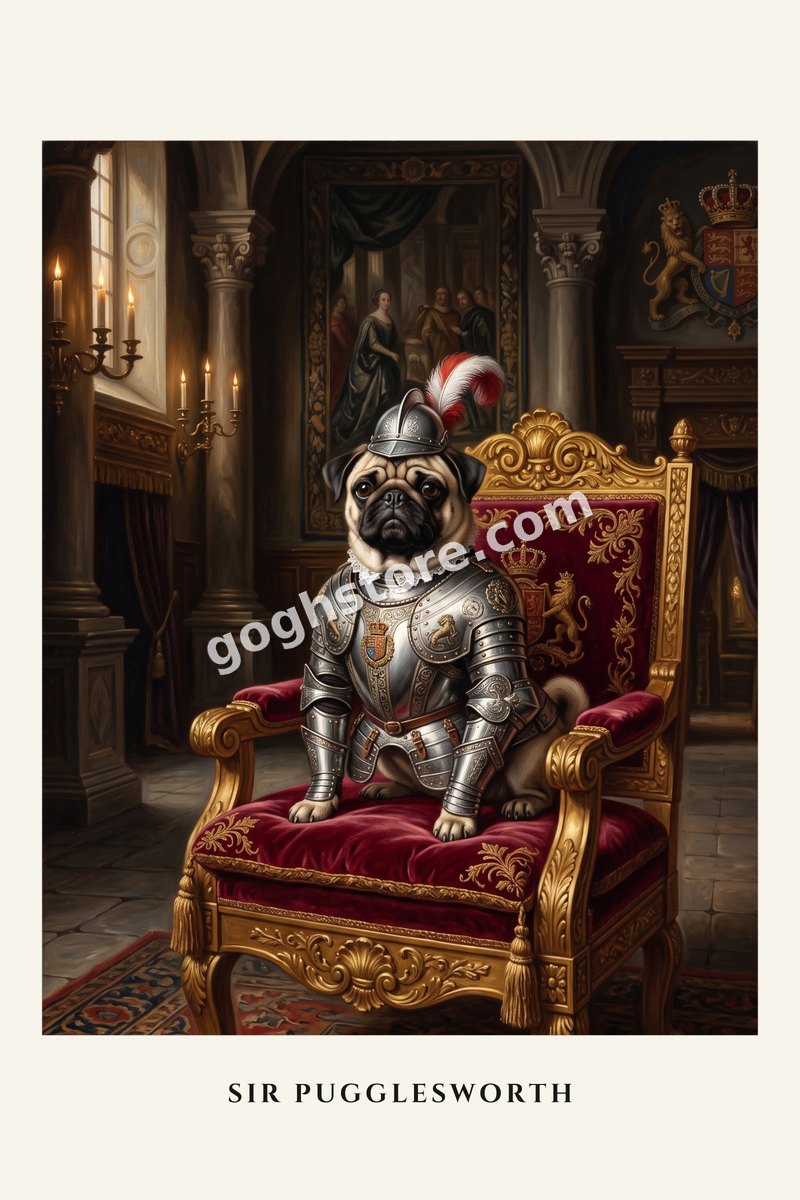 Sir Pugglesworth — Knighted for valour. Has not yet left the chair.