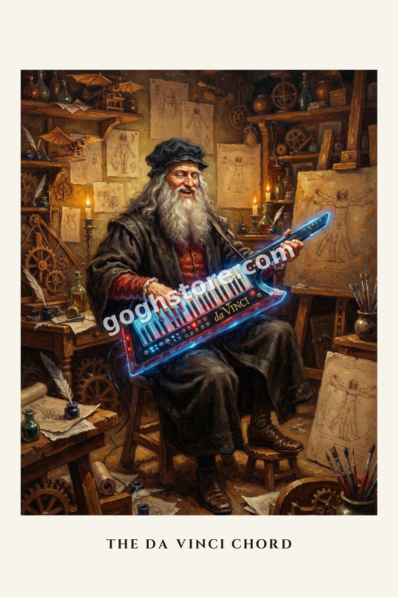 The Da Vinci Chord — Among the flying machines and the anatomy, one invention nobody talks about.