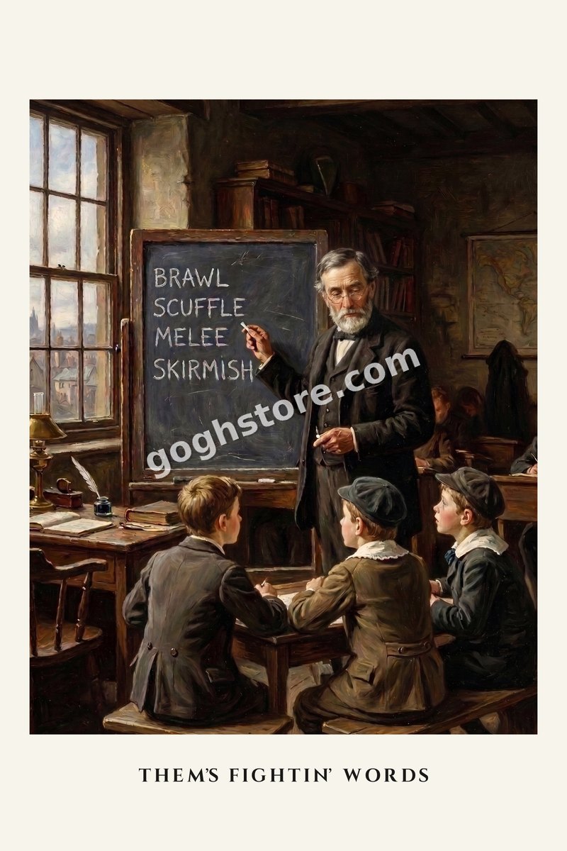 Them's Fightin' Words — Brawl. Scuffle. Melee. Skirmish. Today's lesson is practical.