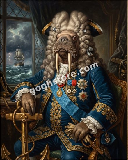 ADMIRAL WAL E. RUSS — Thirty years at sea. Never once needed the boat.