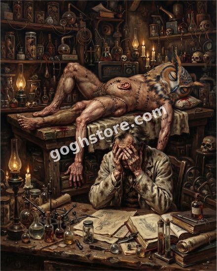 BAD SCIENTIST — He has built a man. He has built the man wrong.