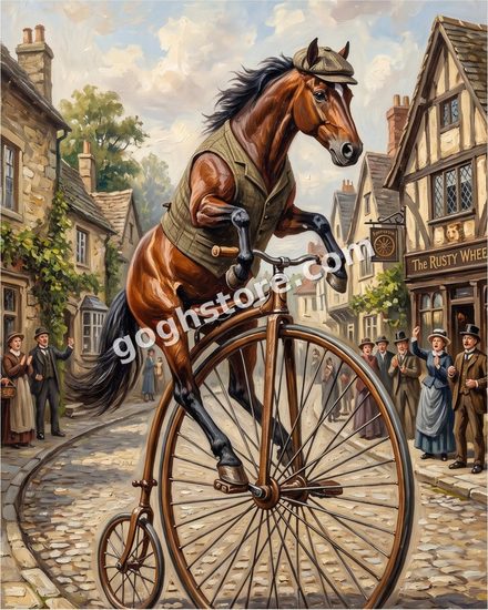 BIKEBACK RIDING — The horse has reconsidered the arrangement.
