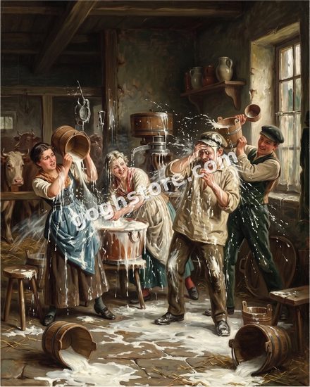 MILK FIGHT — It started over the cream. It always starts over the cream.