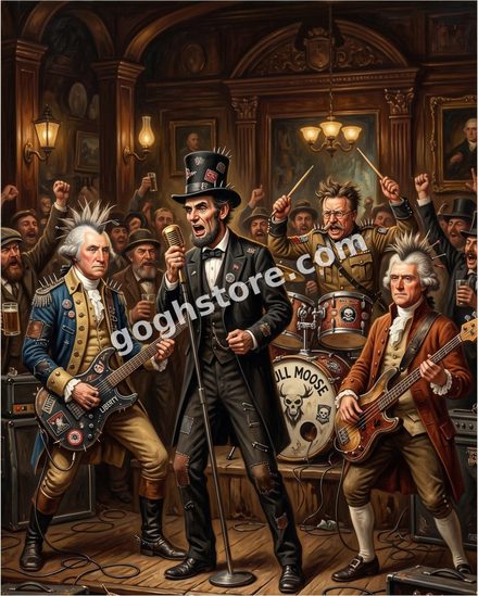 MOUNT PUNKMORE — Four heads, one encore. Teddy is on drums.
