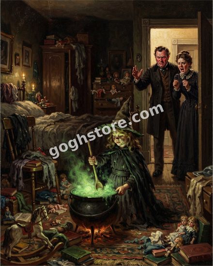 STOP YOUR WITCHING — She has been asked three times to take the cauldron outside.