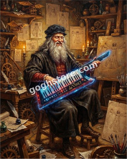 THE DA VINCI CHORD — Among the flying machines and the anatomy, one invention nobody talks about.