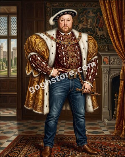 THE KING'S NEW JEANS — Six wives, one pair of jeans, zero discussion.