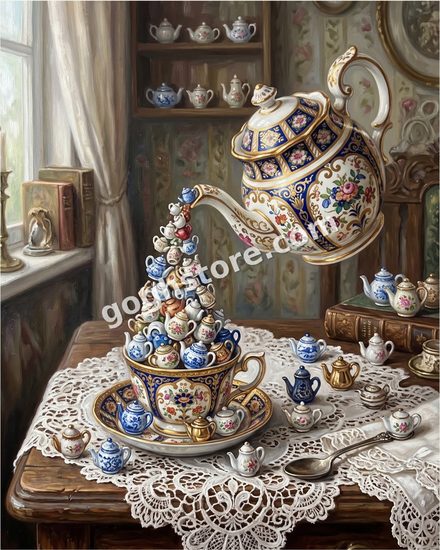 TOO MANY TEAPOTS — The collection has outgrown the table, the shelf and the room.